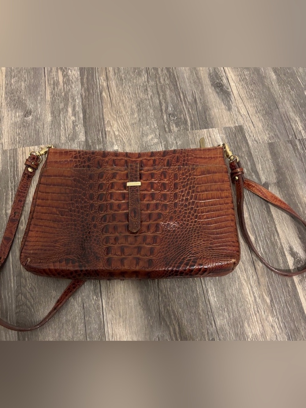 Brahmin Lizzie Pecan Melbourne Leather Bag
